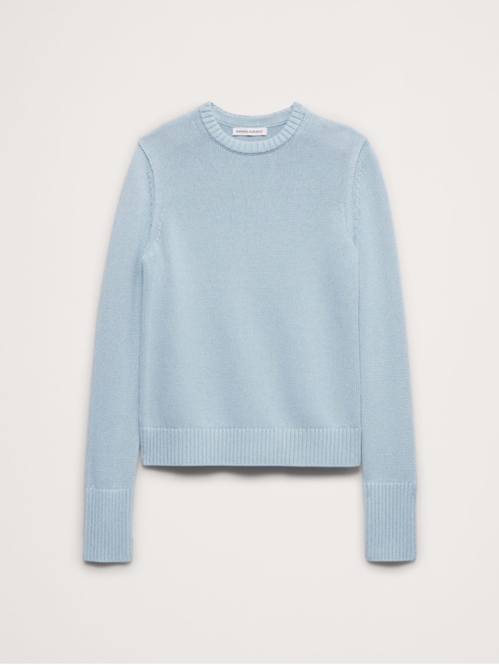 Banana Republic Larkspur cotton/silk  Pale Blue Crewneck Sweater -Large